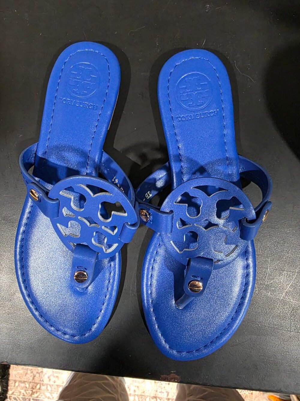 Tory Burch Cobalt Blue Miller Sandal Sz 10